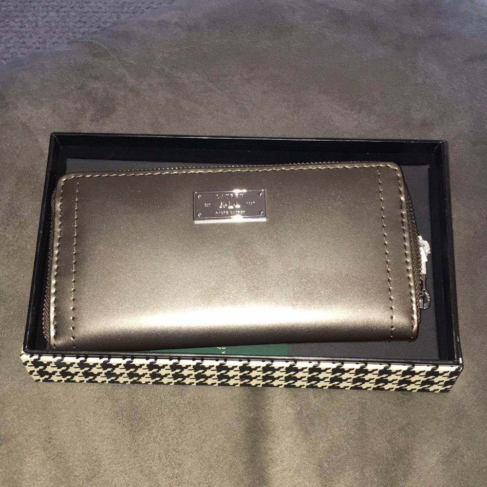 Metallic grey Ralph Lauren wallet